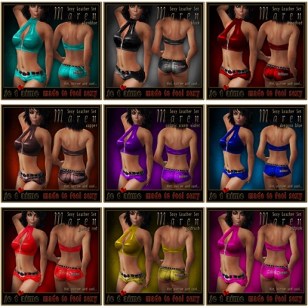 New Release at Je taime: Sexy Leather Set *Maren*